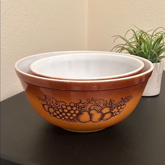 Pyrex Other - Vintage Pyrex Old Orchard Mixing Bowls. Set of two.